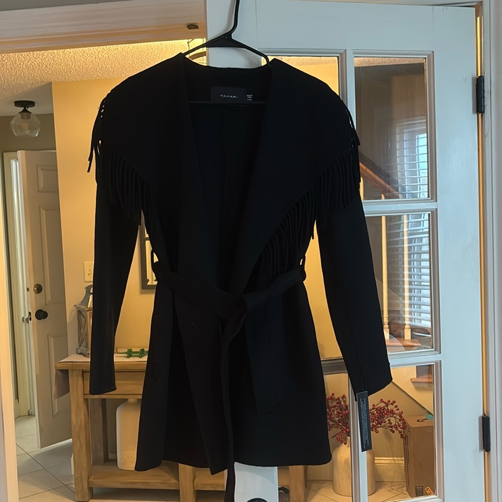 Brand new size small, black Tahari women’s coat